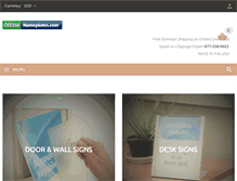 Tablet Screenshot of officenameplates.com